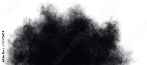 Fototapeta smoke and dark fog in transparent background