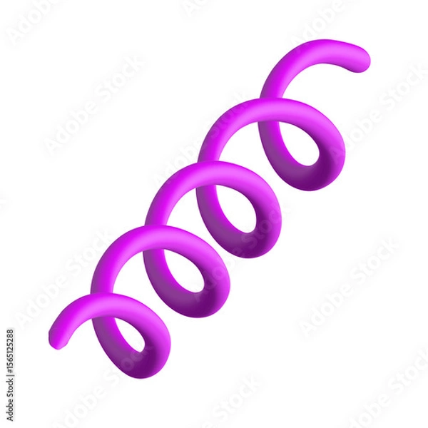 Fototapeta 3d purple circle,3D shap,element,illustration 