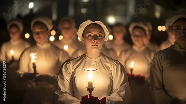 Fototapeta Honoring Legacy at the Florence Nightingale Commemoration in England