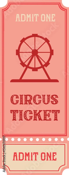 Obraz Circus tickets in vintage style