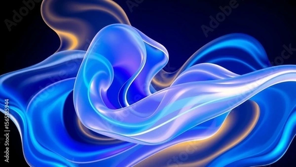 Fototapeta abstract, colorful, flowing, neon, light streaks, dynamic, vibrant, digital art, ethereal, energetic, psychedelic, mesmerizing, hypnotic
