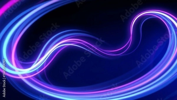 Fototapeta abstract, colorful, flowing, neon, light streaks, dynamic, vibrant, digital art, ethereal, energetic, psychedelic, mesmerizing, hypnotic
