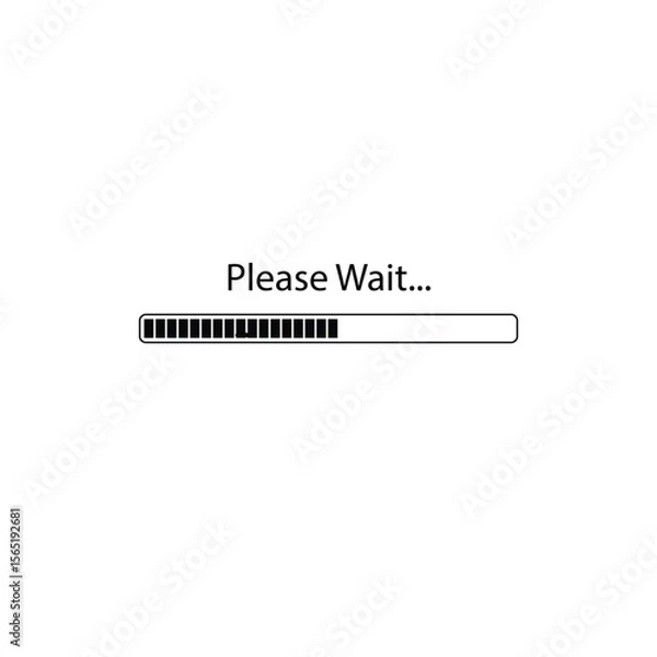 Obraz Please Wait simple design