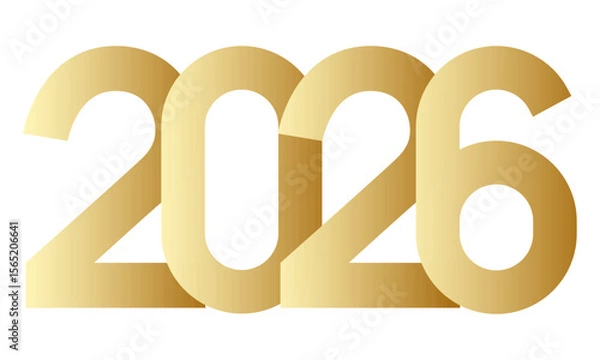 Fototapeta Vector elements of 2026 New Year numbers