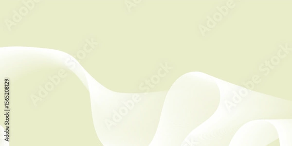 Fototapeta Elegant abstract swirl with calm green and white gradient. Modern trendy design in Vector Illustration