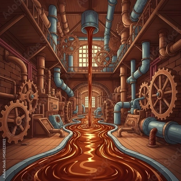 Obraz Chocolate Factory Interior