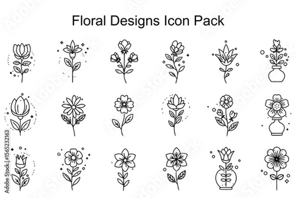 Obraz Floral Designs Icon Pack