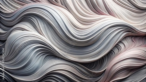 Fototapeta Abstract Swirling Curves A Textured Wave of Subtle Hues and Gentle Undulations