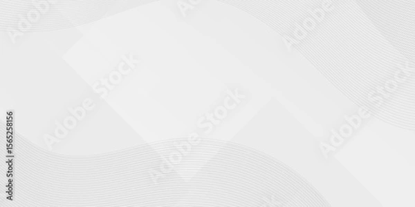 Fototapeta Clean, modern abstract background with subtle white and grey shapes and soft light. Perfect for design, presentations, and digital projects.