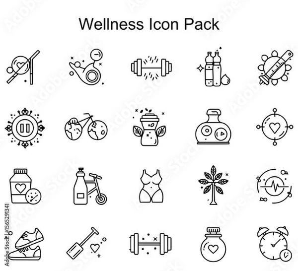 Fototapeta Wellness Icon Pack