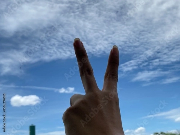 Obraz hand in the sky