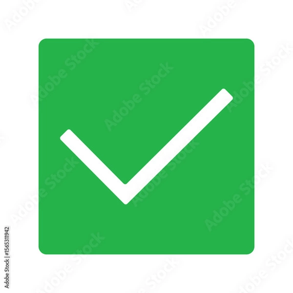 Obraz green check mark