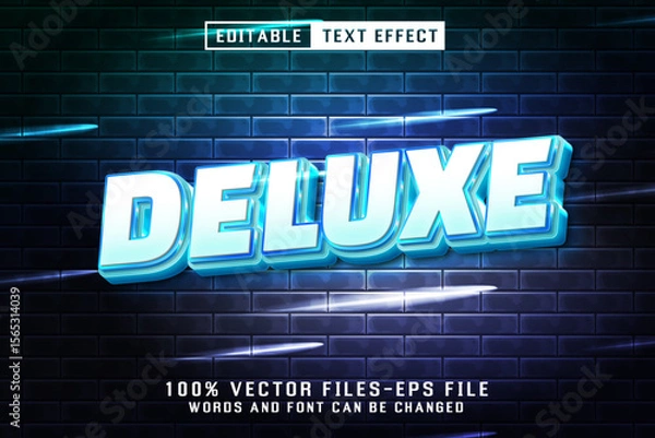 Fototapeta Deluxe 3d Text - Editable Text Effect