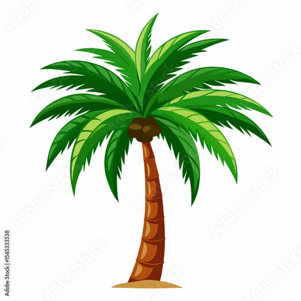 Obraz PLAM TREE VACTOR ART