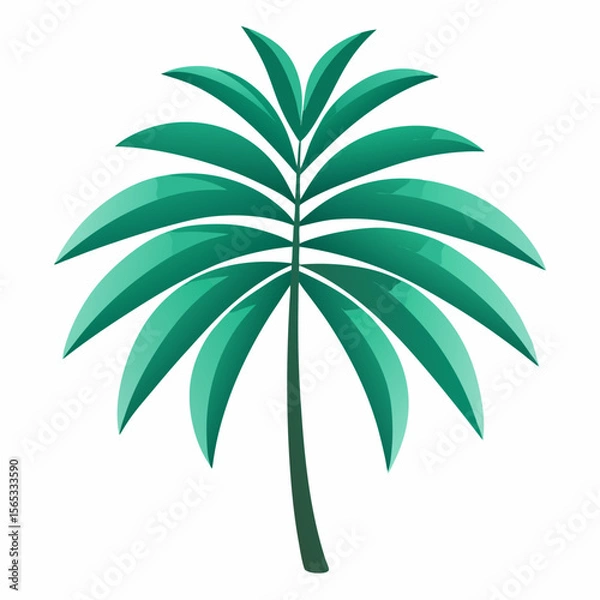 Fototapeta PLAM TREE VACTOR ART