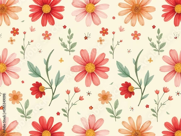 Obraz seamless pattern with flowers