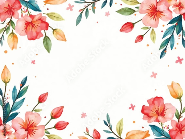 Obraz abstract floral background with flowers