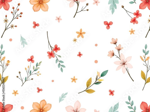Obraz seamless background with autumn leaves