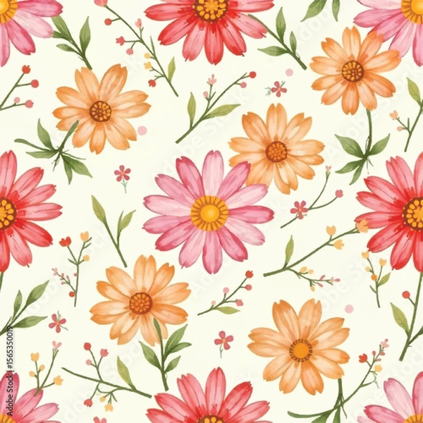 Obraz seamless floral background