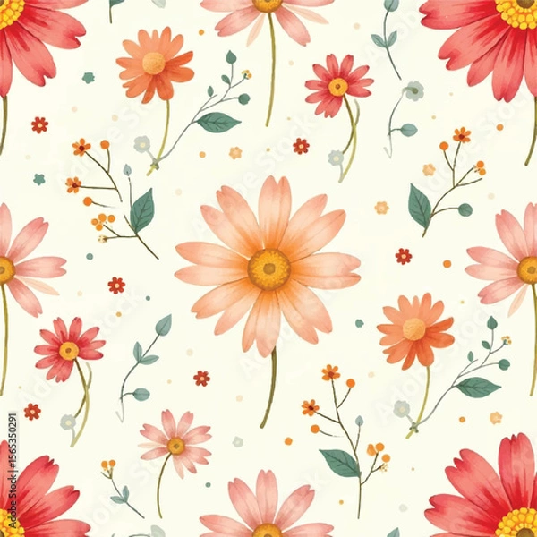 Obraz seamless pattern with flowers