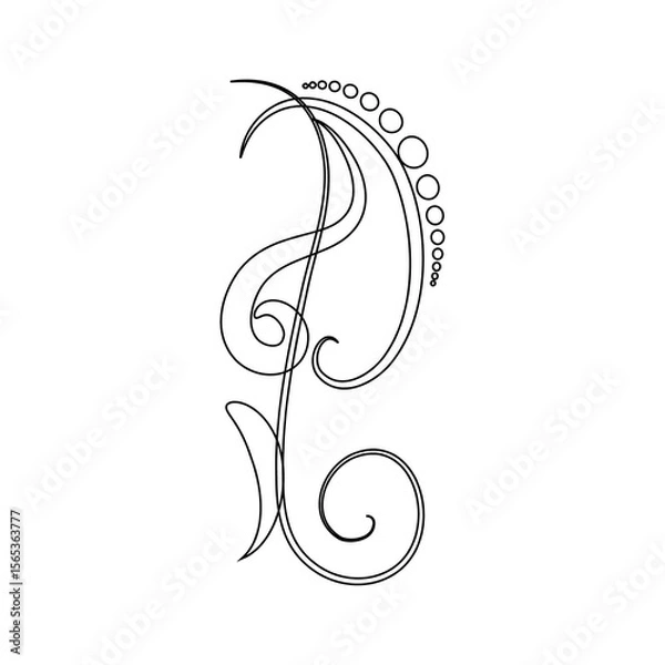 Obraz set of floral elements