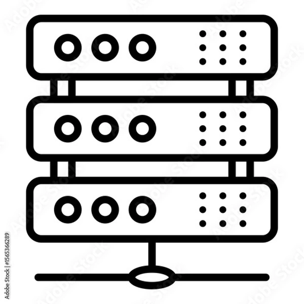 Fototapeta Server Icon