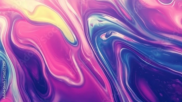 Fototapeta Vibrant abstract design with flowing colors.
