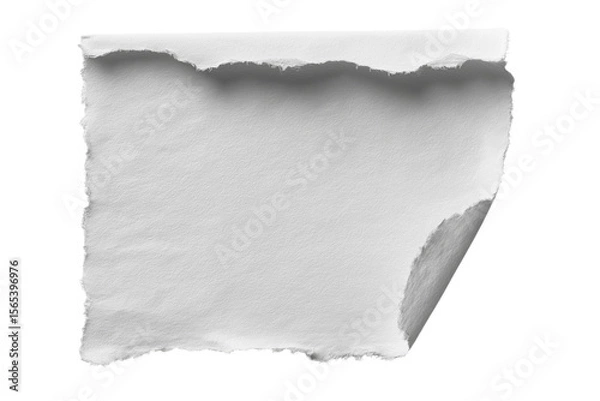Fototapeta Realistic curls of the corners of a paper page on a transparent background with shadow, curled corners of a sheet of paper. The white edges of the vector stickers are curved. Corners of paper scroll