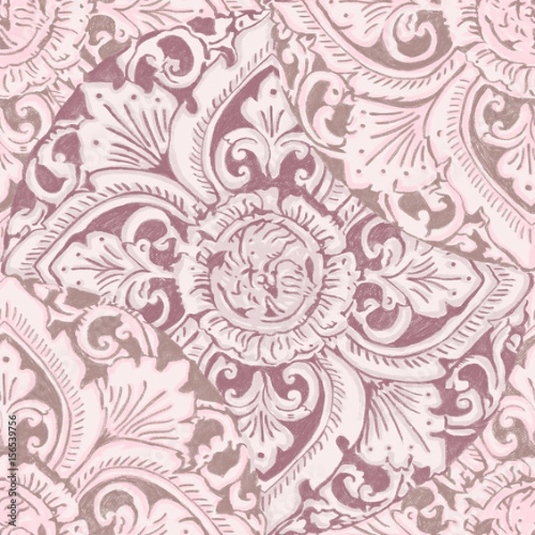 Fototapeta Vivid repeating map - For easy making seamless pattern use it for filling any contours