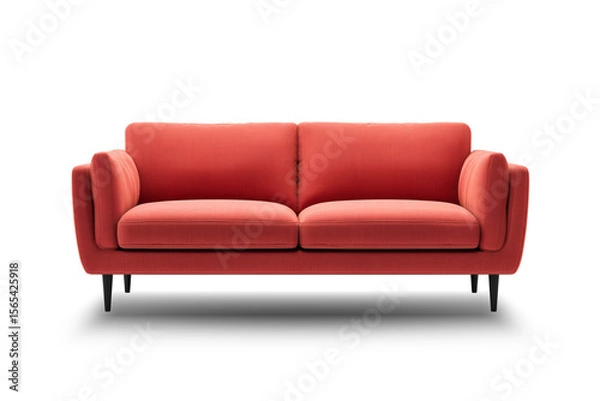 Obraz Modern sofa isolated on transparent or white background, Furniture, interior design, stylish sofa