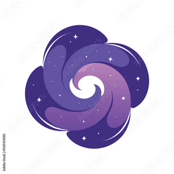 Obraz Galaxy Swirl Frames with Cosmic Dust Effects