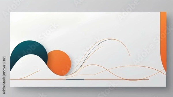 Obraz abstract background wallpaper with waves line