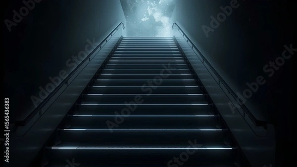 Obraz stairways to the moon wallpaper background header