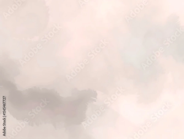 Fototapeta Subtle chromatic watercolor wash background with gentle coloration design