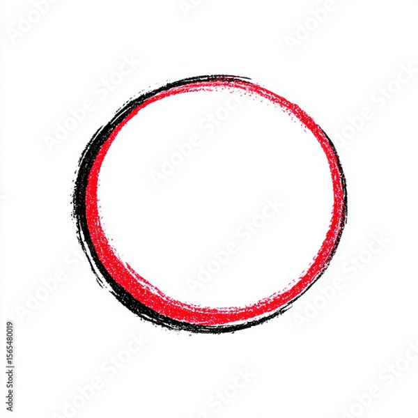 Fototapeta Hand-drawn Oval Frame Circle Animation for Text & Shapes