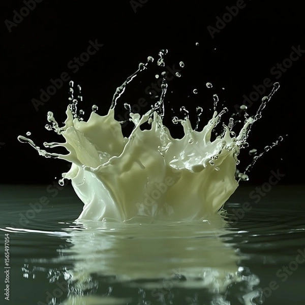 Fototapeta Artistic splash formation with transparent motion effect high resolution picture