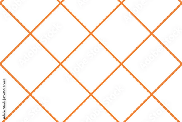 Fototapeta Seamless vector pattern with diagonal orange plaid design. Perfect for autumn, Thanksgiving, rustic backgrounds, fabric prints, wrapping paper, digital scrapbooking, and seasonal decor.