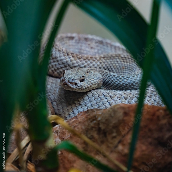 Fototapeta Snake close up in the garden