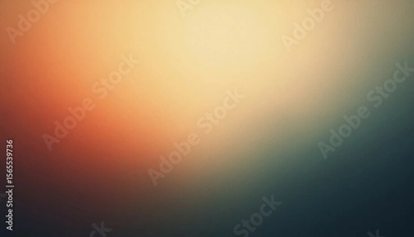 Fototapeta Teal orange black red grainy background, abstract color gradient shape, noise texture poster banner header wallpaper cover design


