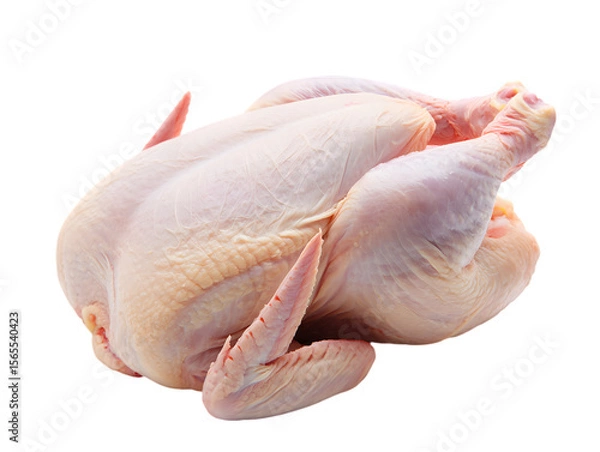 Obraz Whole raw chicken presented on a poultry meat 