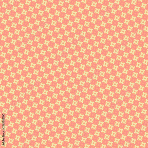 Fototapeta Pastel geometric design creates a playful and modern abstract pattern, ideal for textiles, wallpaper, and decorative backgrounds.