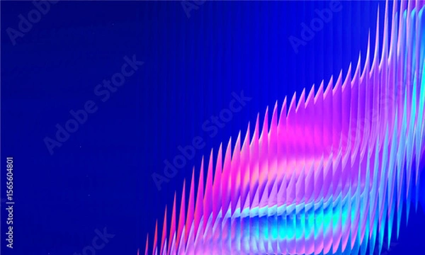 Fototapeta Vector Y2K Glass grainy Blurred, hologram colors. Multicolored glass texture for banner, wallpaper, template, print.