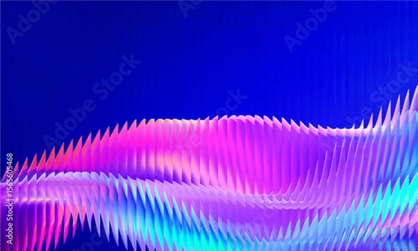 Fototapeta Vector Y2K Glass grainy Blurred, hologram colors. Multicolored glass texture for banner, wallpaper, template, print.