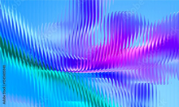 Fototapeta Vector Y2K Glass grainy Blurred, hologram colors. Multicolored glass texture for banner, wallpaper, template, print.