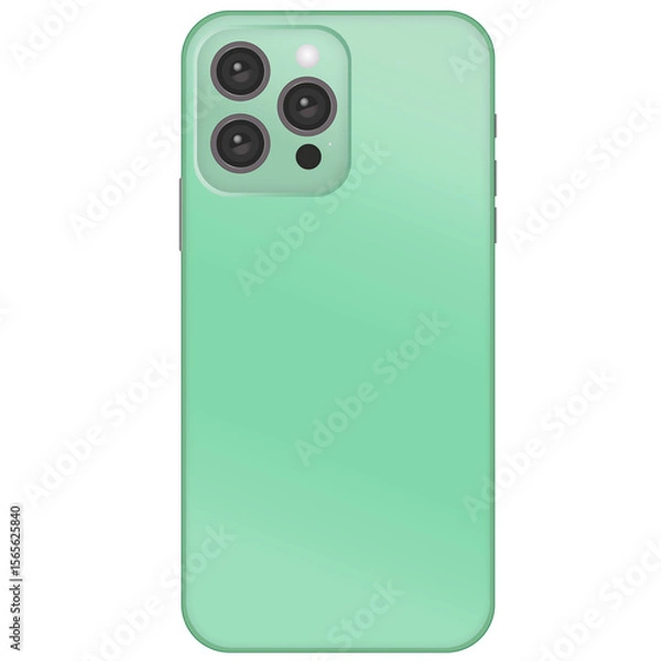 Obraz mint green iphone mockup rear camera
