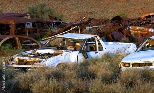 Obraz pick up wreck