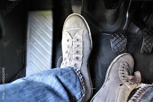 Obraz An image of a car pedal