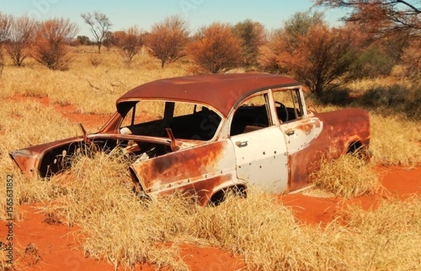 Obraz old abandoned car