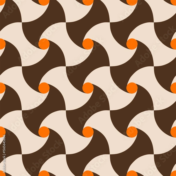 Fototapeta Seamless abstract geometric pattern. Vector Illustration.