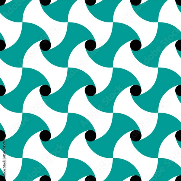 Fototapeta Seamless abstract geometric pattern. Vector Illustration.